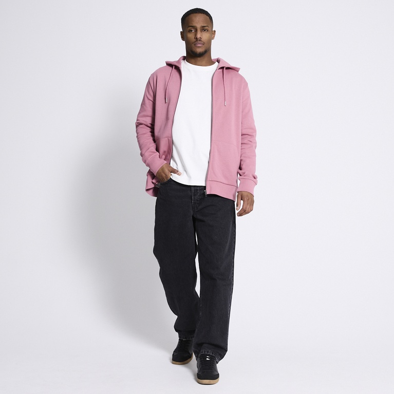 Zip hoodie "Rocky" Dk Pink